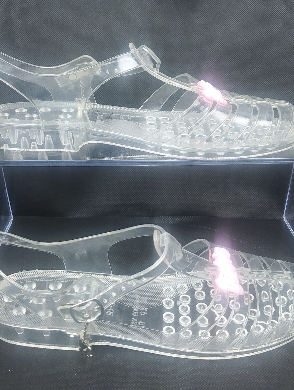 Clear Jelly Sandals Barbie x Forever 21 Exclusive Collaboration Women's Size 10 - Picture 3 of 15